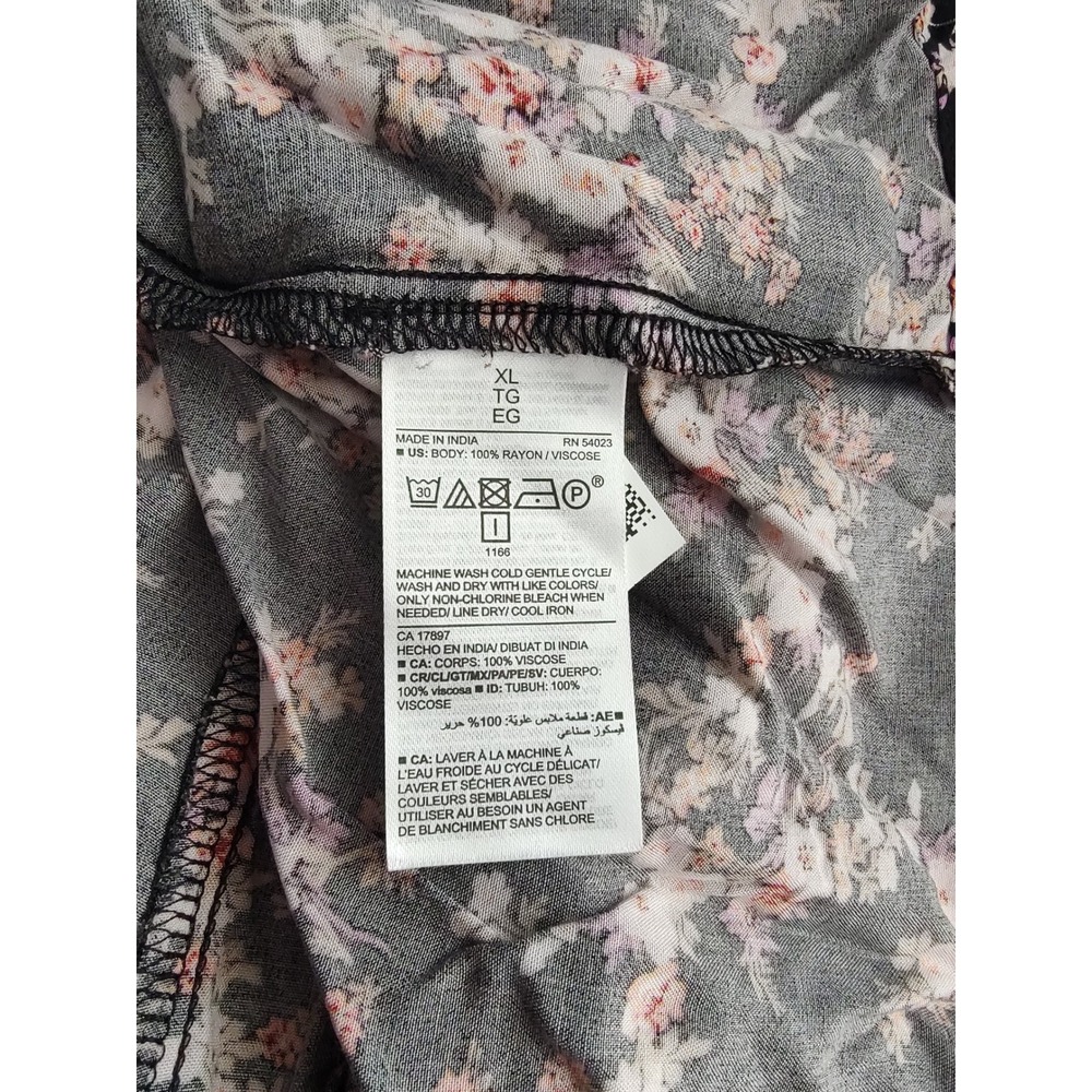 Old Navy‎ Floral Mini Skirt Bundle Of 2 Yellow Black Elastic Waist Womens XL NWT - Picture 9 of 12